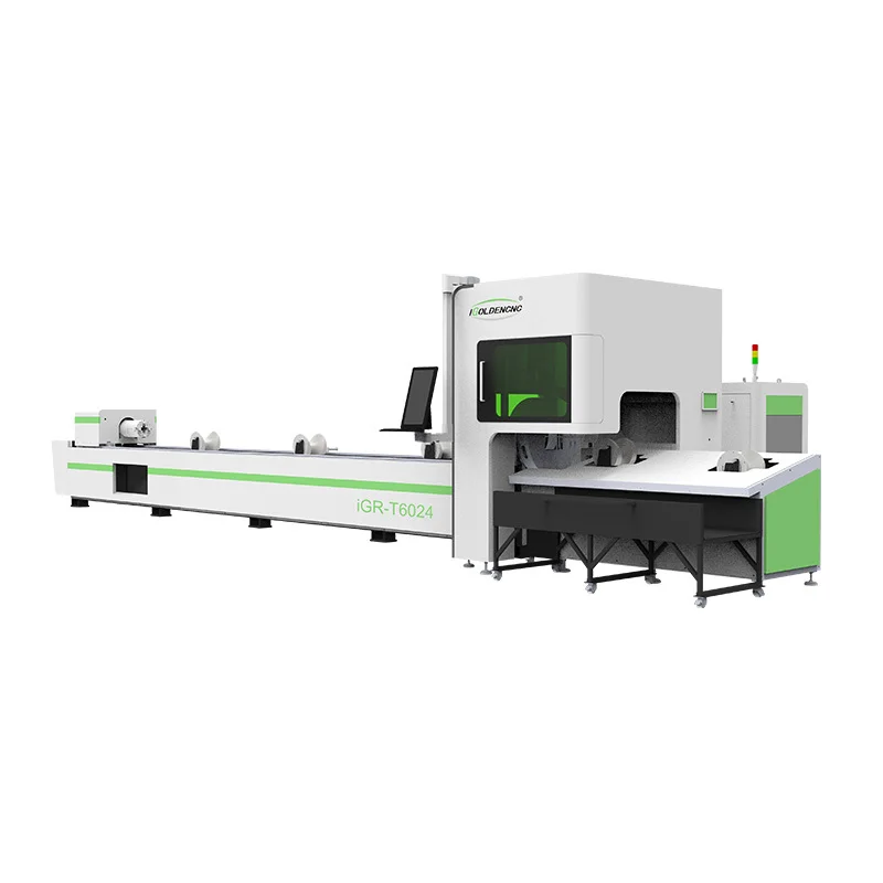 Large Work Area Carbon Sheet 500W 1500W 3000W Fiber Laser Cutting Hine For Metal Pipe Tube