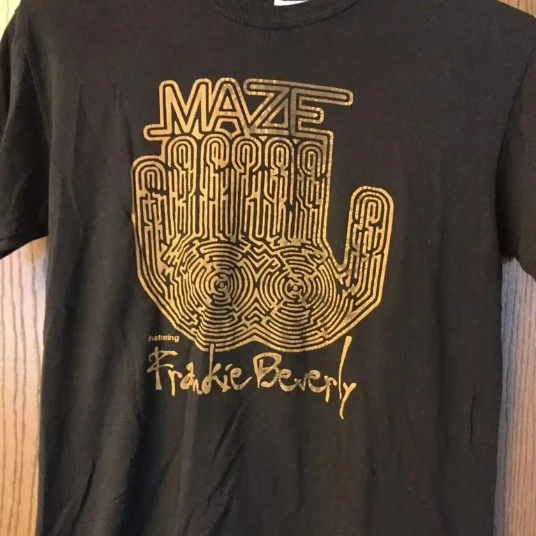 Maze Frankie Beverly Silky Soul Logo Black All Size Shirt AR179