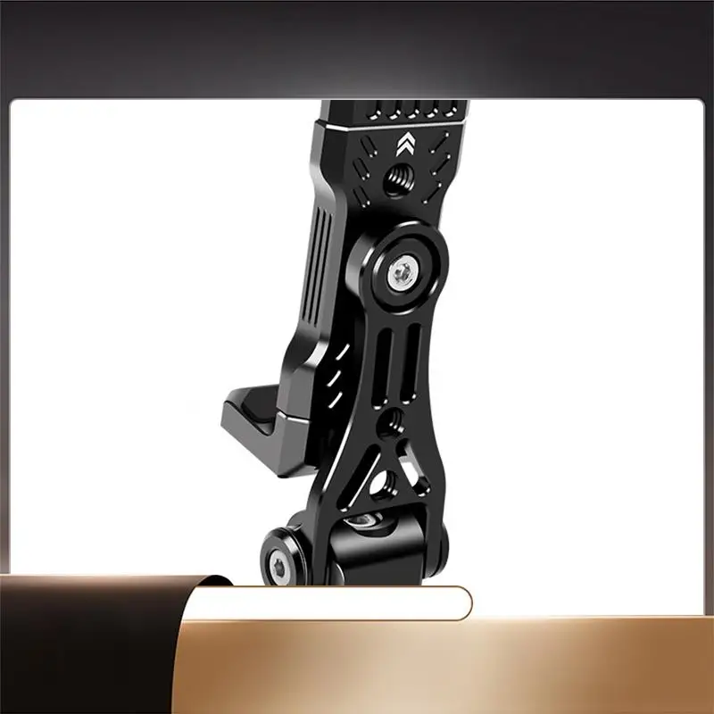 N35R-For Iphone For Android DSLR Camera Compatible 360° Rotatable Phone Holder Cold Shoe Mount 1/4 ARRI Hole Vertical Shooting C