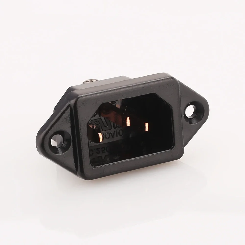 

2pcs X Hifi Audio Hifi Connector Plug adapter copper plated IEC Socket