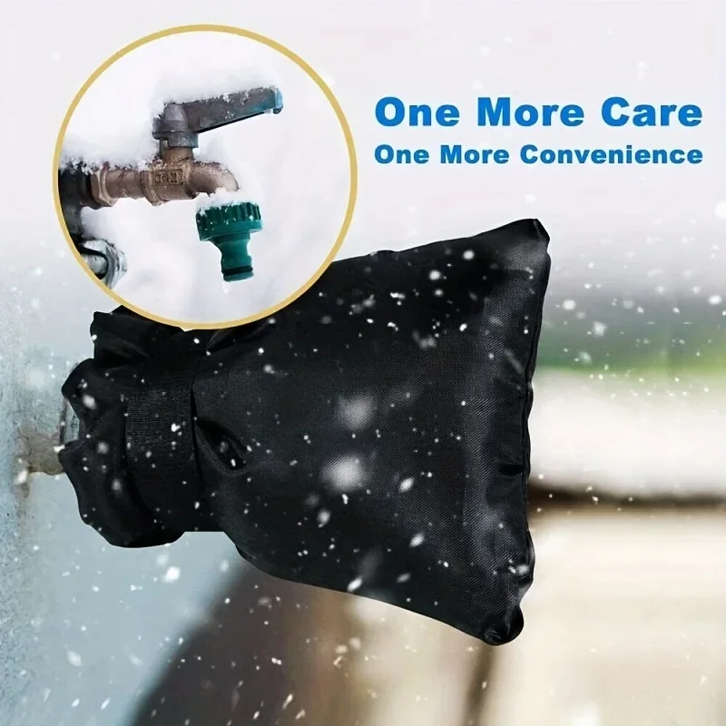

Outdoor Faucet Cover Winter Freeze Protection Tap Insulated Sleeve Waterproof Anti Crack Spigot Bag Garden Pipe Protector 1Pcs