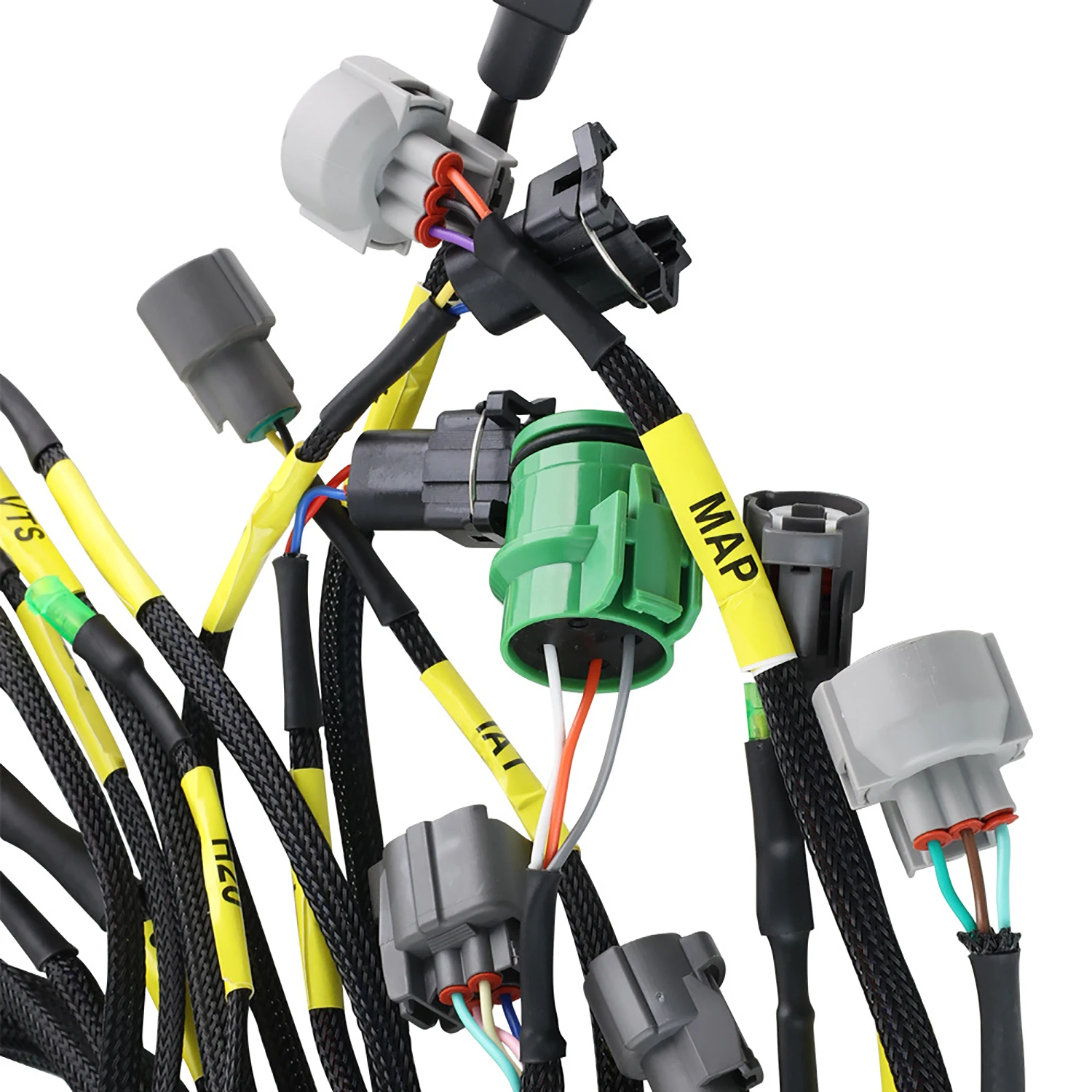 Engine Harness Tucked D/B-Series B16 B18 D16 PQY-FIC30 CNCH OBD1 For Honda Civic Integra 1PC Aftermarket Replacement