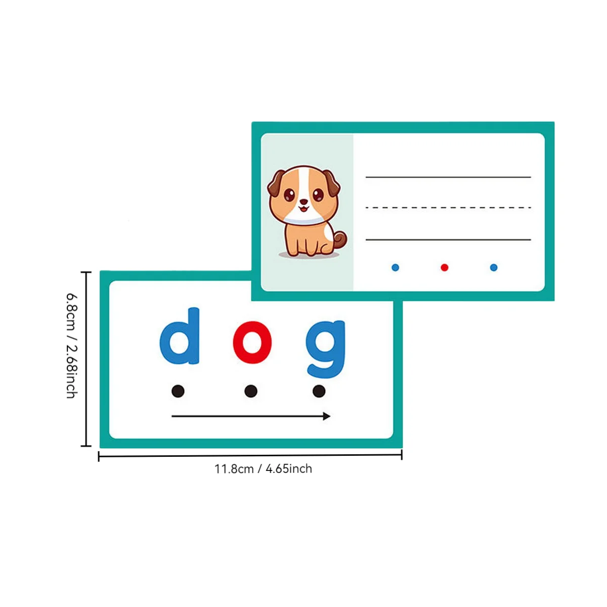 English Writing Learning cards With Double-Sided Printing That Can Be Repeatedly Wiped And Written On With Whiteboard pen