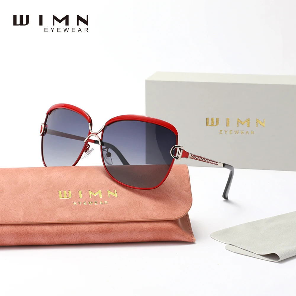 

Genuine WIMN 2024 Fashion Design Frame Women's sunglasses UV400 Polarized Lens Sports Casual Sunglasses Accessories