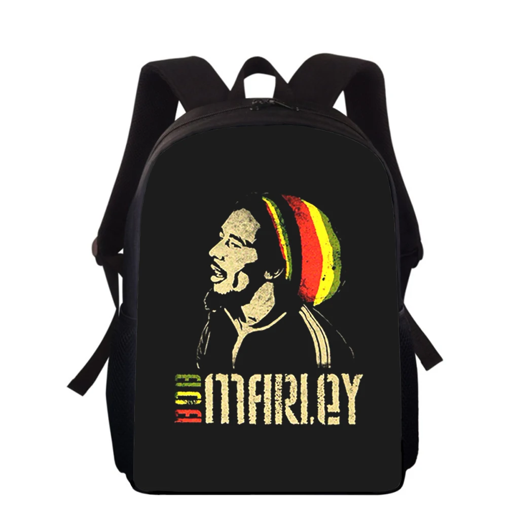 Bob Marley 15” 3D Print Kids Backpack Primary School Bags for Boys Girls Back Pack Students School Book Bags