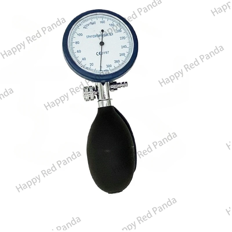 Sphygmomanometer Monitoring Accessories Handheld Pressure Display Meter Integrated Meter 300mmHg Metal Meter + Pressure Ball