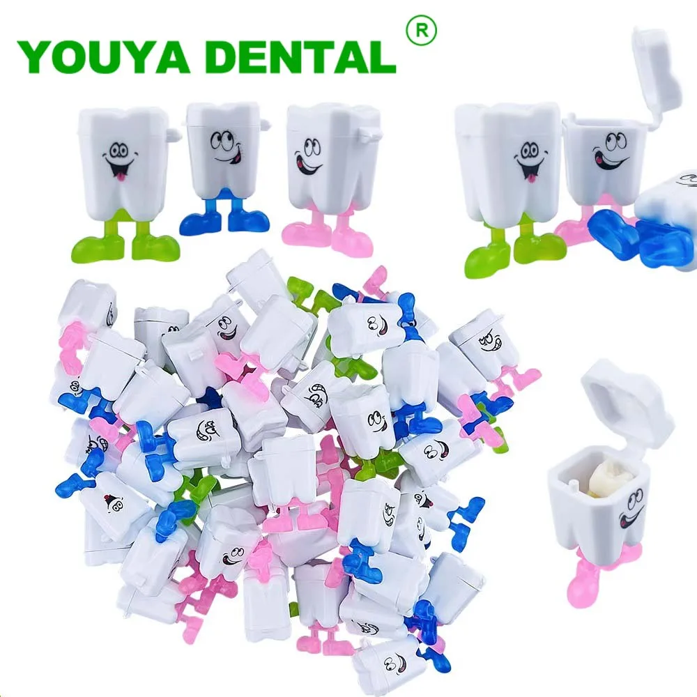 100pcs Baby Tooth Box Milk Teeth Storage Box Tooth Fairy Box Child'S Tooth Souvenir Save Container Kids Teeth Organizer Gift