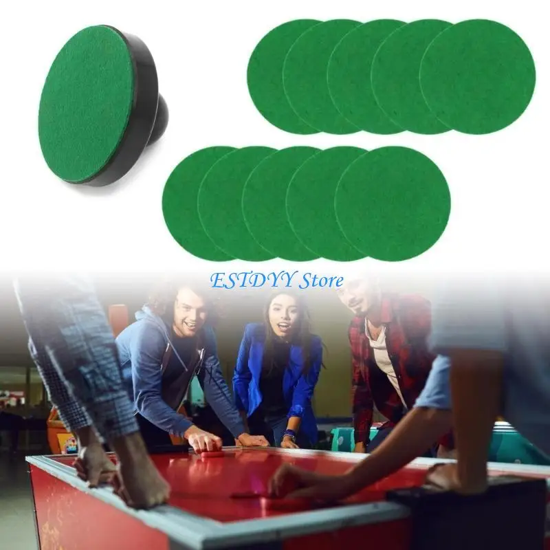 G6DE Air Hockey Table Felt Pushers Replacement Felt Pad Air Hockey Mallet Felt Pad