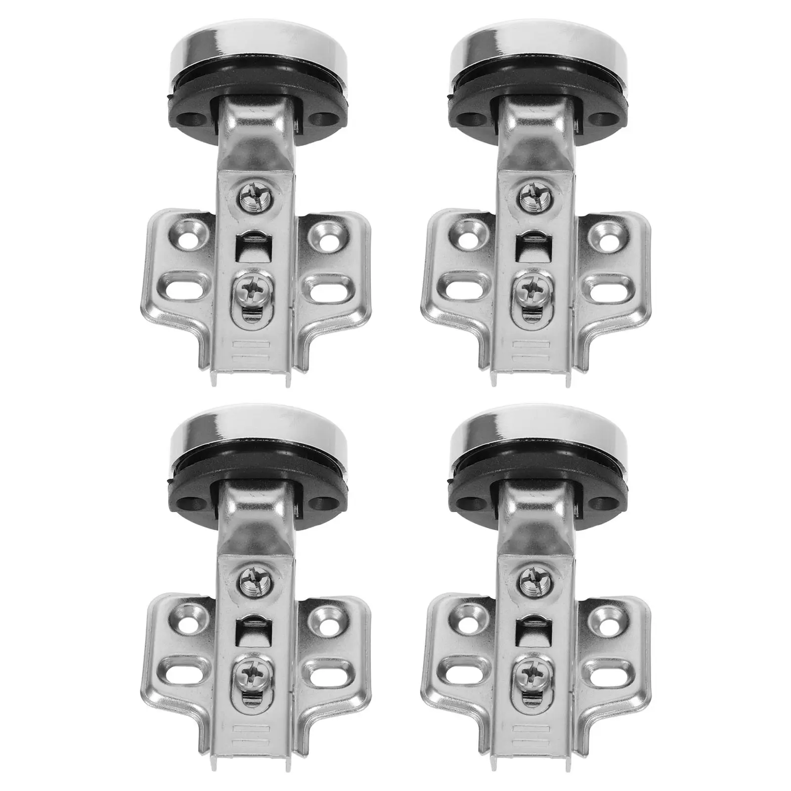 4Pcs Frameless Soft Close Cabinet Hinges Hydraulic Damping Buffer Glass Door Concealed Replacement Hardware Glass Door Hinge