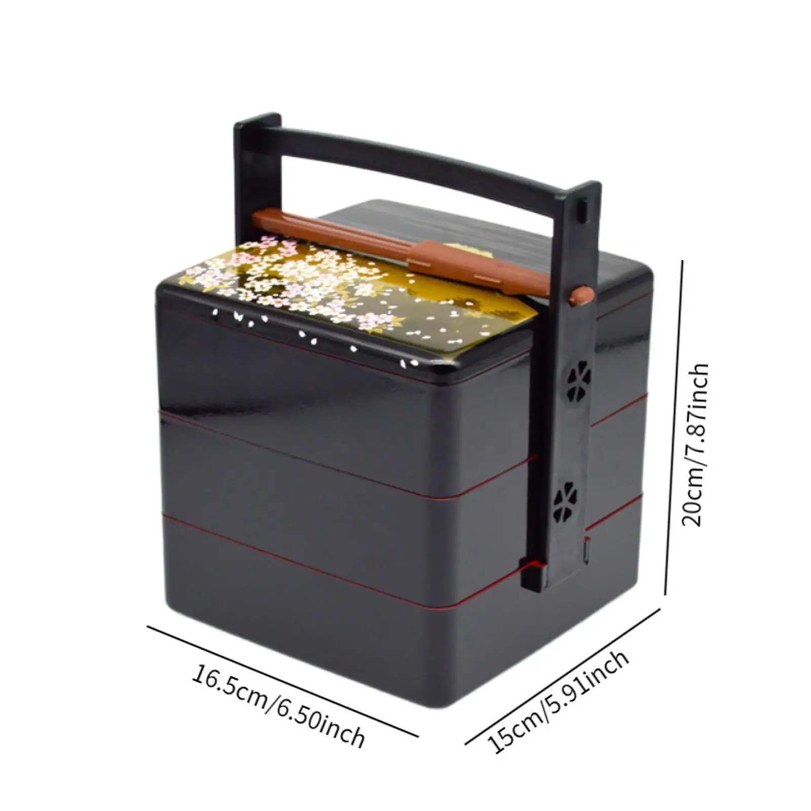 Lunch Box for Sushi, Rice, Sauce Food Container Snack Serving Japanese Bento Box for Office Wedding Kitchen Restaurant Party