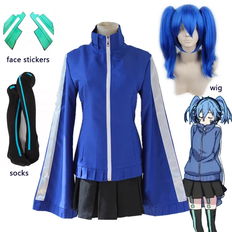 Anime MekakuCity aktorzy Kagerou Project Enomoto Takane Ene kostiumy Cosplay mundurek szkolny dla kobiet dziewczyn impreza z okazji Halloween