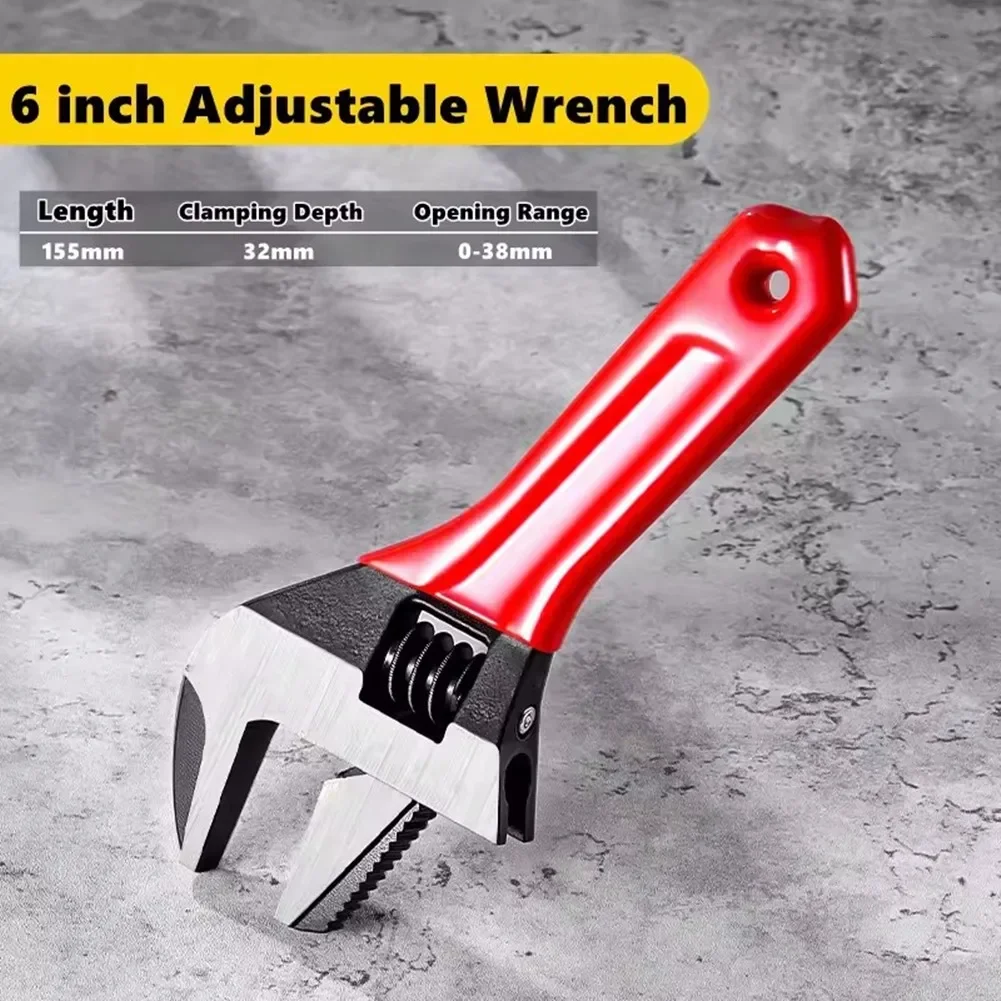 

Lightweight Adjustable Wrench 6 inch 8 inch for Fastener Installation Removal in Bathroom Kitchen and Workshop