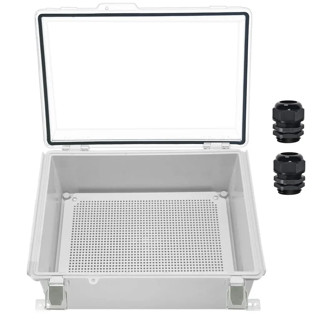 

Распределительная коробка IP67, водонепроницаемая, с прозрачной откидной крышкой, из нержавеющей стали и пластика, для проектов, с монтажной пластиной для настенного крепления