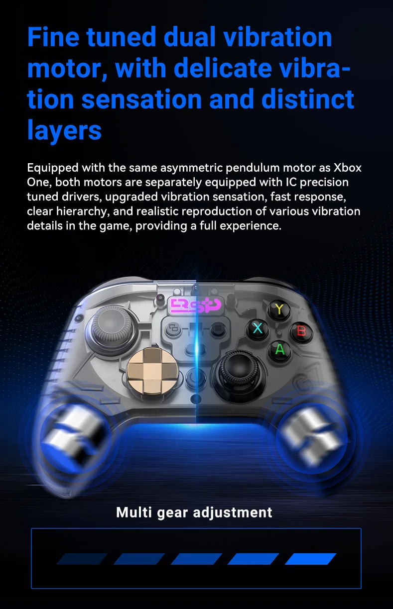 G7 Kabelloser Mobiler Spiele-Controller, Hall-Joystick, Trigger, Unterstützt Switch/Android/iOS/P4/PC, G6 Controller Upgrade-Version – Detail 4
