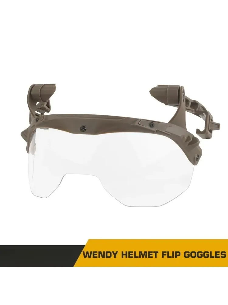 Casque tactique Wendy 3.0, lunettes à rabat avec lentille Anti-buée, fonction de protection, équipement d'entraînement Airsoft Paintball
