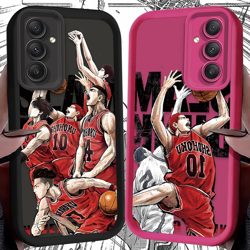 Anime Slam Dunk Soft Silicone Case for Samsung Galaxy S25 S24 S23 Ultra S22 S21 Plus FE 5G A54 A34 A14 A73 A53 A33 5G Back Cover