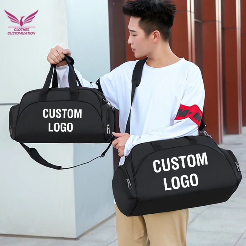 

Custom Gym fitness Bag print logo Basketball Sports bag Personality customization large capacity travel bag print name