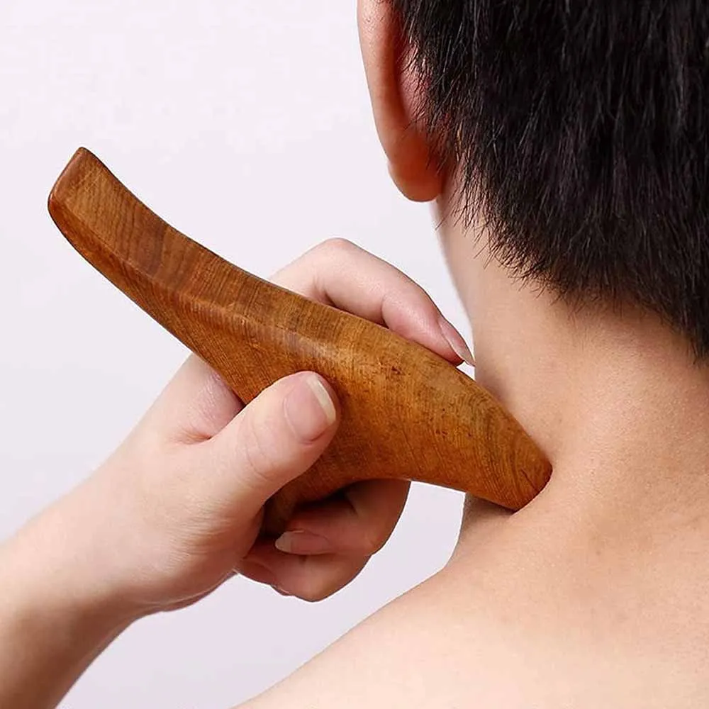 Wood Therapy Massage Reflexology Tools, Widely Used as Head Neck Hand Waist Calf Leg Foot Triangle Massager Wooden SPA Tool