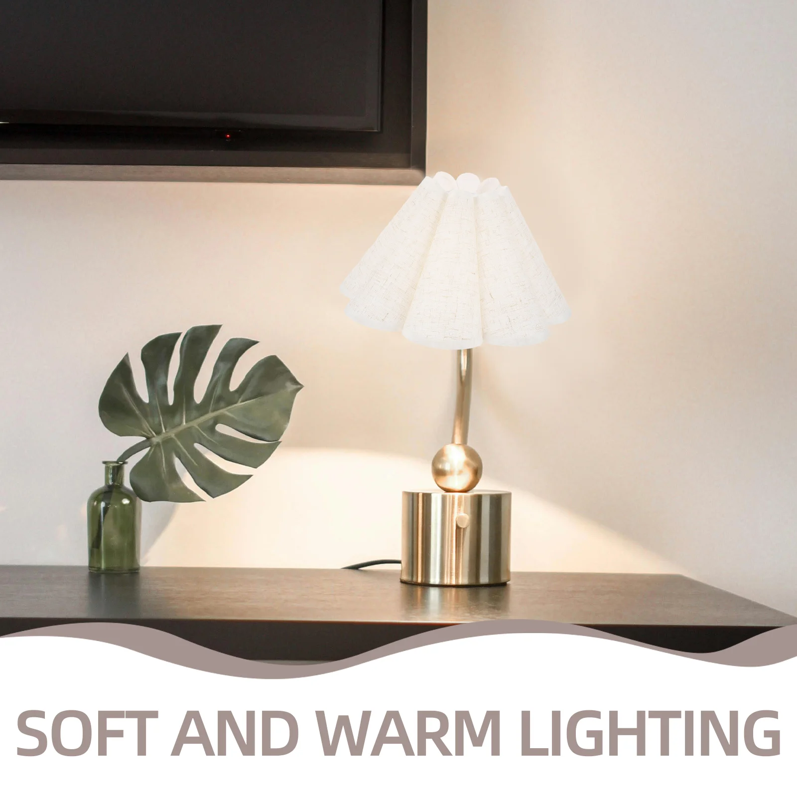 E27 interface pano abajur tecido pétala abajur casa pano abajur luz de parede capa mesa sombra acessórios iluminação