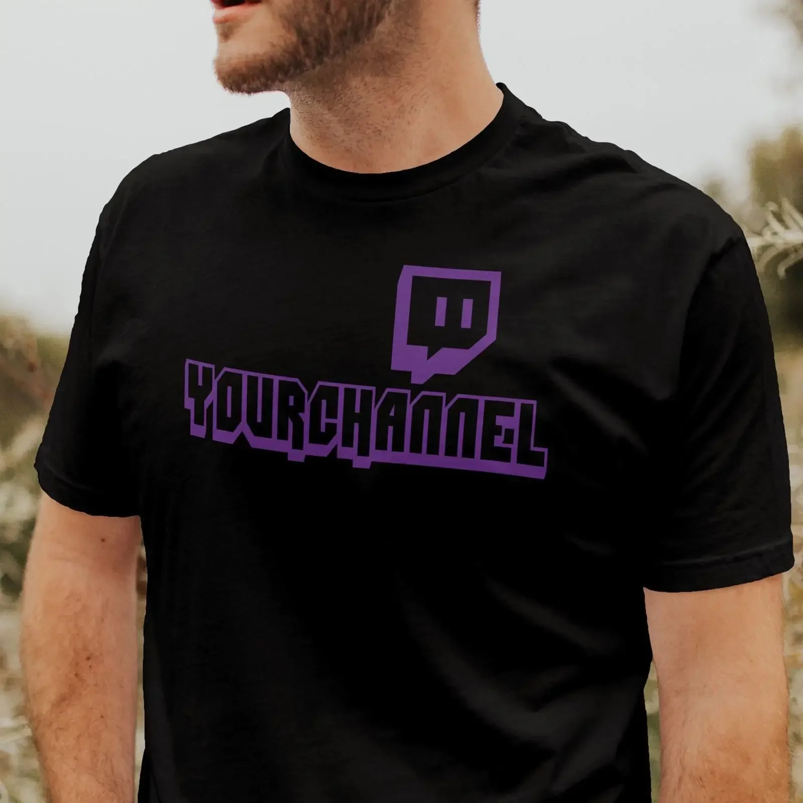 Streamer Custom Merch Your Channel Text Personalized gift S 5XL Made name For vintage Washed Soft homme Comfortable Breathable