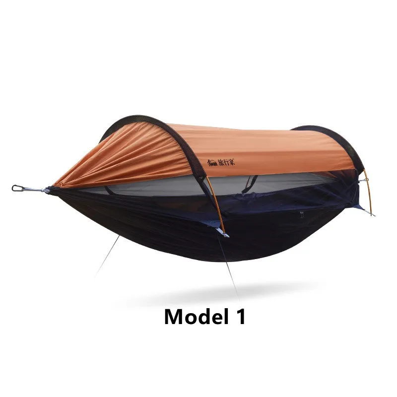 Anti Roll e Anti Mosquito Hammock, Modelo 2.0 Travel Hammock, Pára-sol Camping com Mosquiteiro, Outdoor