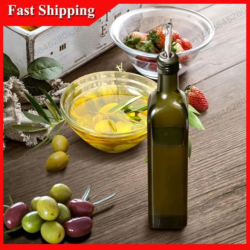 -ABUB Leak-Proof Olive Oil Glass Oil Bottle Household Oil Pot For Kitchen Seasoning Bottle Set