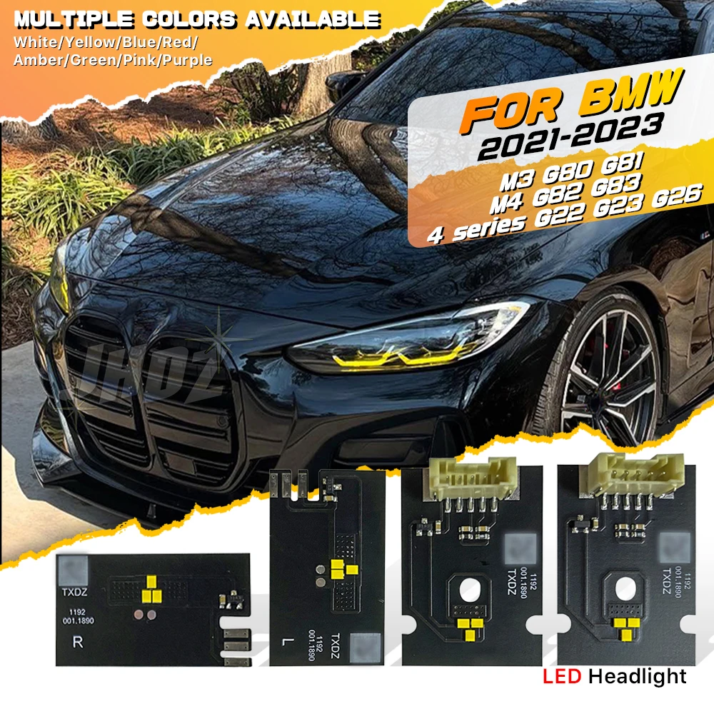 

Yellow Blue Red Angel Eyes DRL LED Chip Boards For 2021-2023 BMW M3 G80 M4 G82 G83 G22 G23 G26 Daytime Running Light Module
