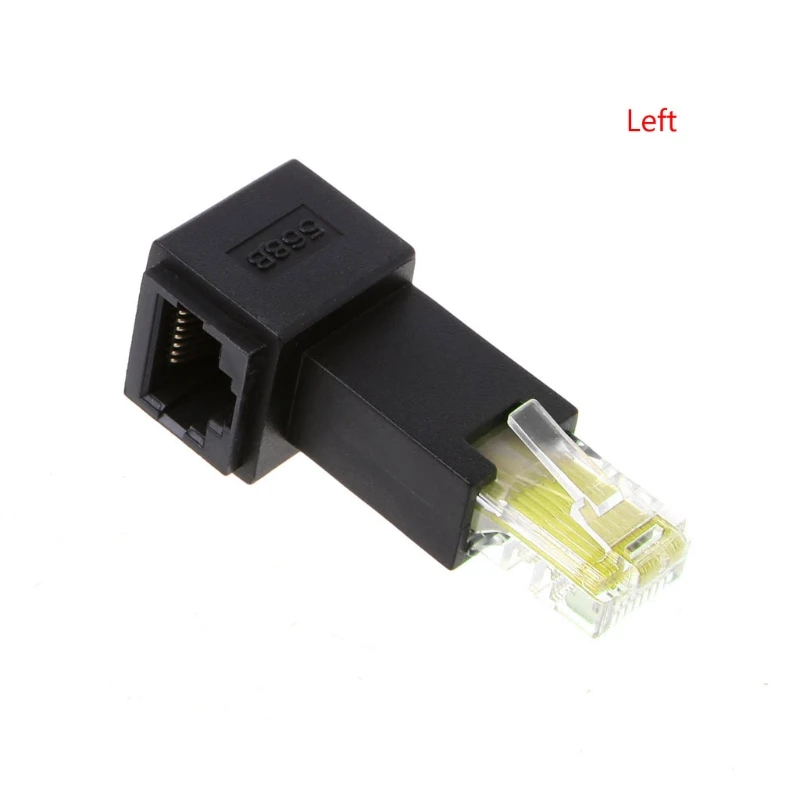 ADWE Multi-angle RJ45 for Cat 5e Male to Female Lan Ethernet Network Extension Adapter