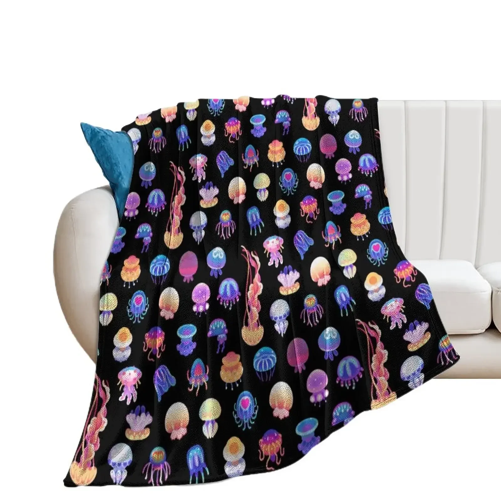 

Jellyfish Day Throw Blanket Luxury Thicken sofa bed Thin Winter beds Blankets