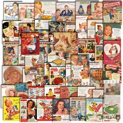 Etiqueta do cartaz do vintage para crianças, DIY, telefone, portátil, bagagem, skate, decalques do graffiti, divertimento, presente do miúdo, 10 pcs, 30 pcs, 55pcs