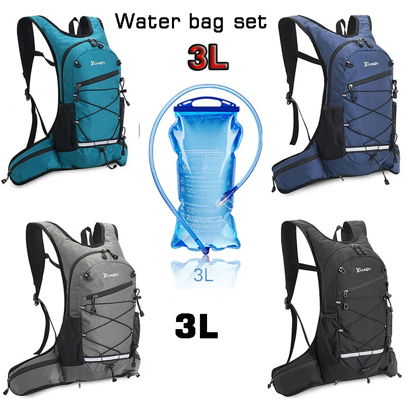 

Cycling Water Bag Backpack Running Hiking 3L Waterbag Outdoor Sports Hydration Rucksack MTB Bicycle Riding Waterbag Knapsack Set