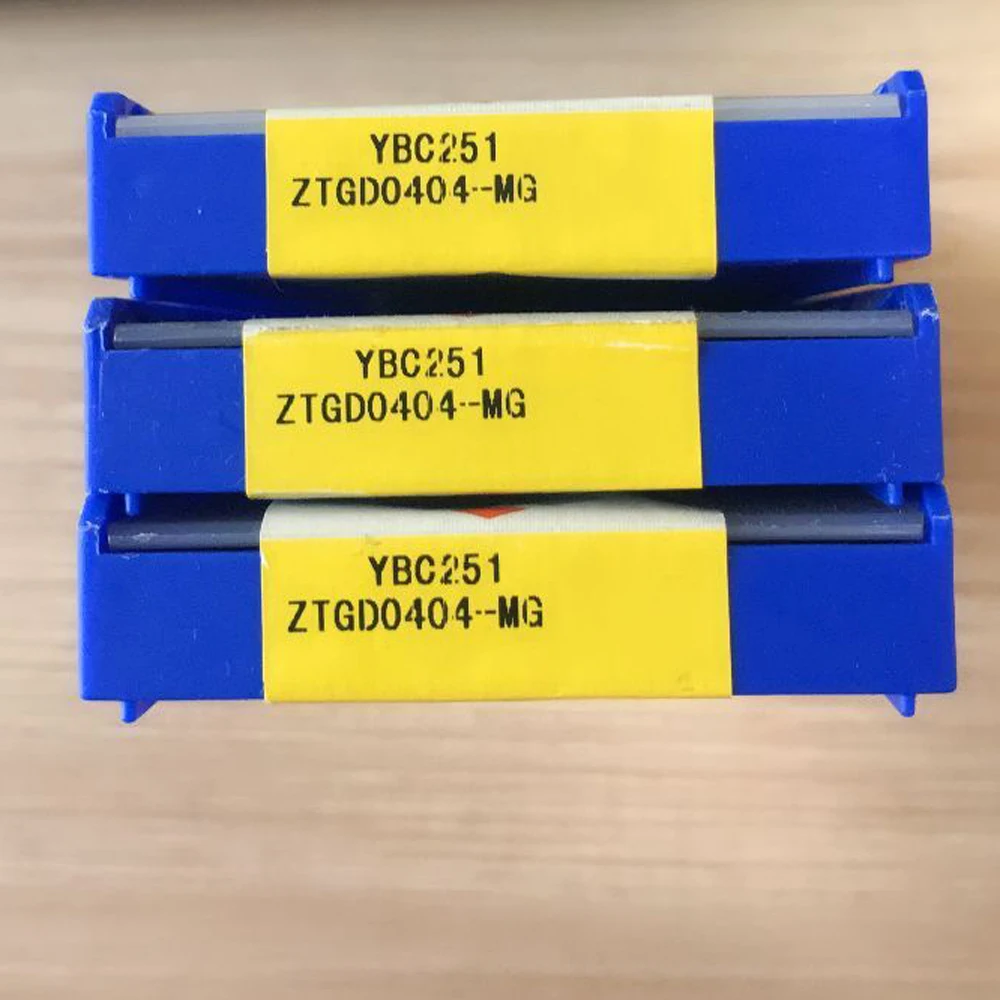 Utensile per tornitura CNC originale ZTGD0404-MG YBC251 Inserti per fresa ZTGD0404-MG YBC151 Coltello da taglio per scanalatura per fresa in metallo