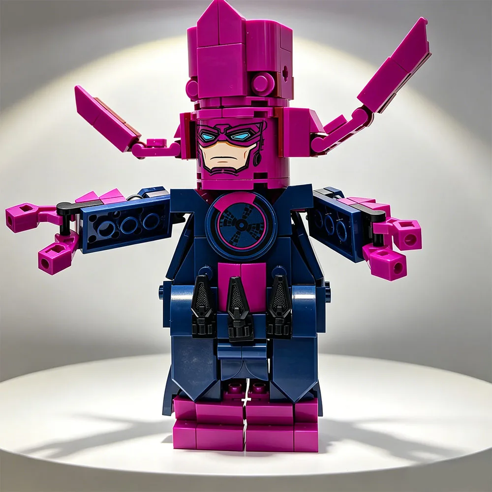 MOC 227-teiliges Fantastisches Viertel-Ebenen-Modell Galactus DIY Bausteine Kreatives Montage-Lernspielzeug Festival- und Partygeschenke – Detail 4
