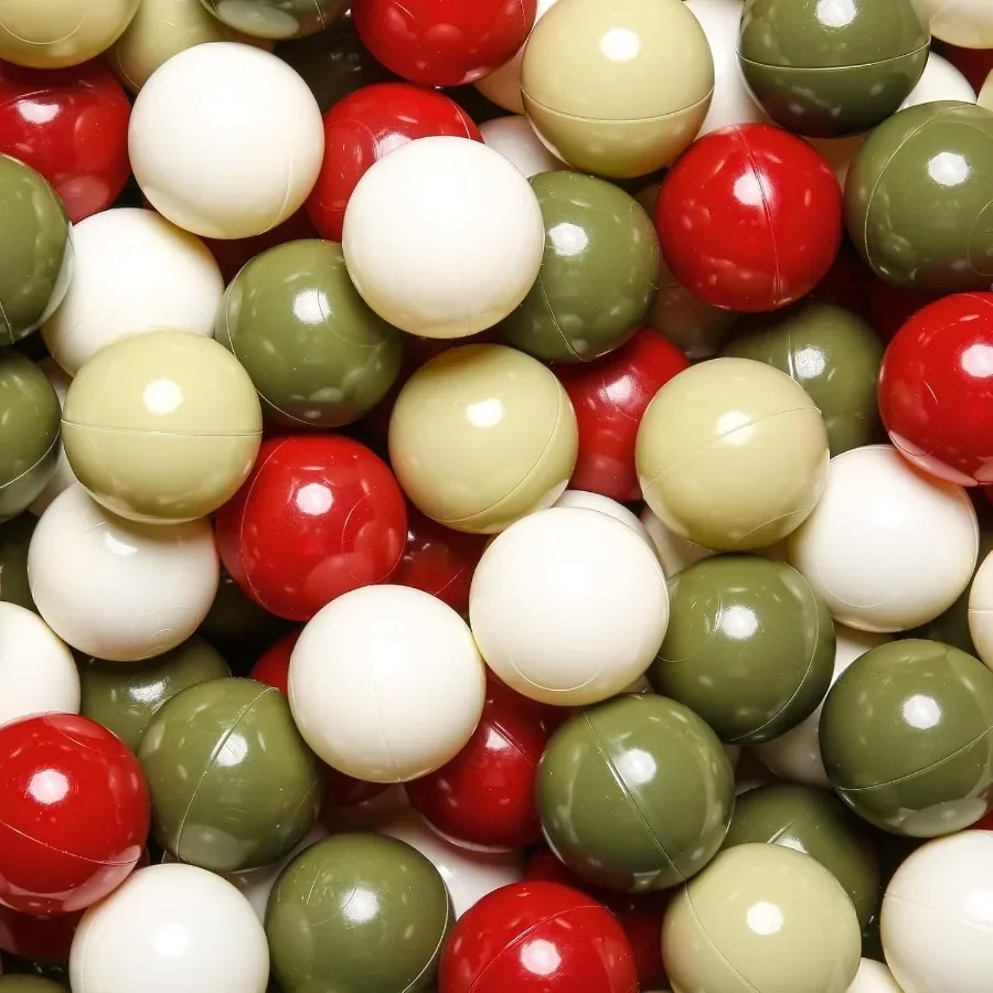 Bola pit bolas para criança bebê plástico playballs macio pastel pelotas não tóxico bpafree cores de natal 100 bolas