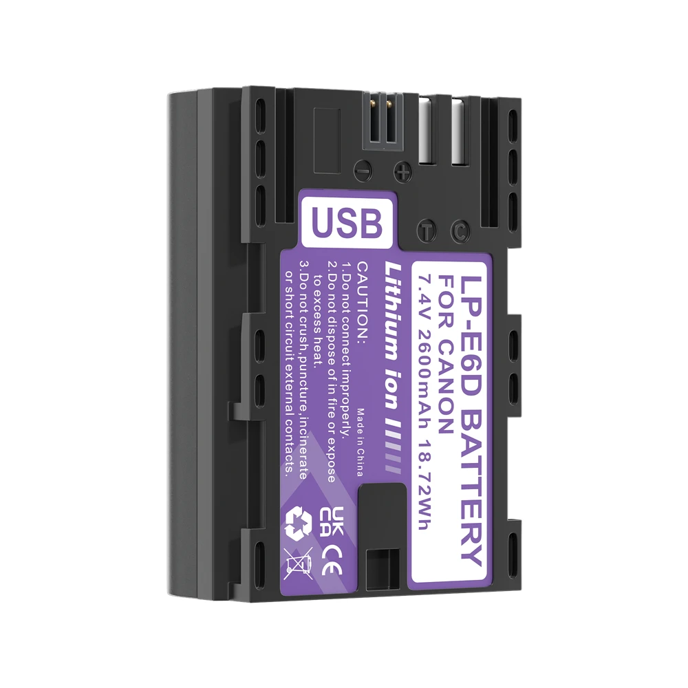 LP-E6 wejście bateria z USB LPE6 LP-E6N LP-E6NH dla Canon EOS 5DS R 5D Mark II 5D znak III 6D 7D 70D 80D akcesoria do aparatu