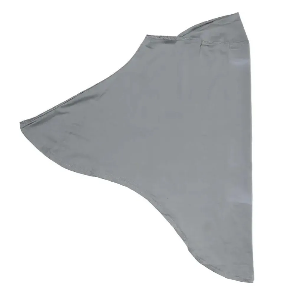Soft Fabric Instant Hijab Full Coverage Double Chin Undercap Pullover Hijab Draped Design Long Length Instant Turbans Daily Wear