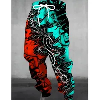 Pantalones de chándal con estampado de grafiti para hombre, pantalón ajustado, informal, con bolsillos, ropa de calle para otoño e invierno, 2026