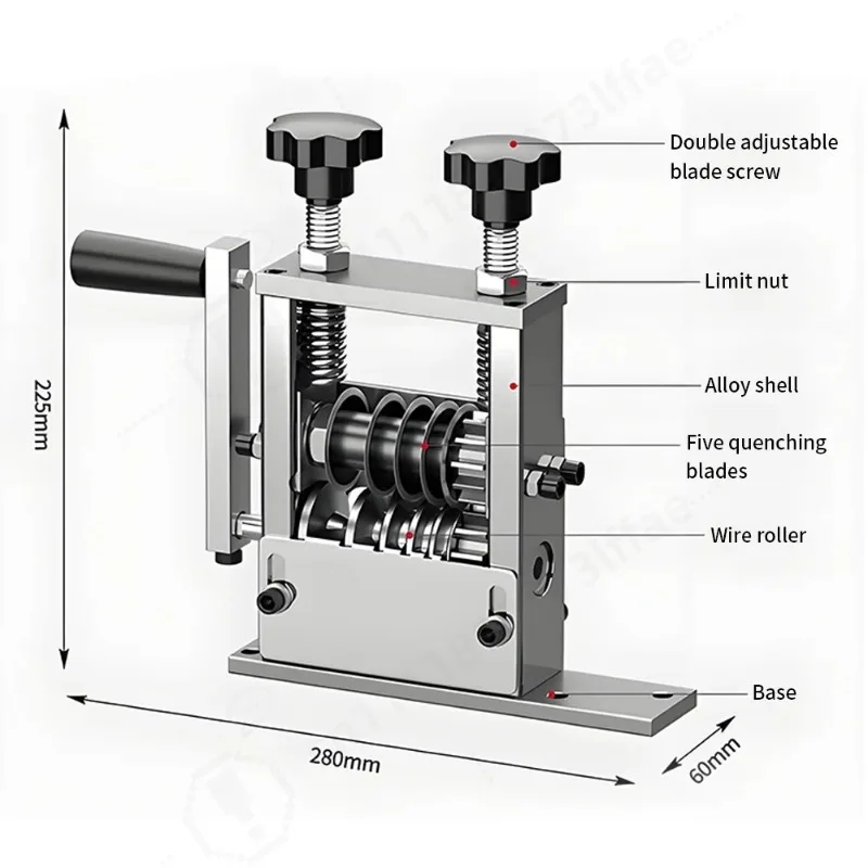 Double Drive Wire Stripper Machine 1-70mm High Efficiency Wire Peeling Tool Stripping Machine for Copper And Aluminum Wire