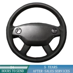 For Mercedes Benz CL-Class C216 2006- 2010S-Class W221 2006 2007 2008 2009 Car Interior Steering Wheel Cover Leather Trim