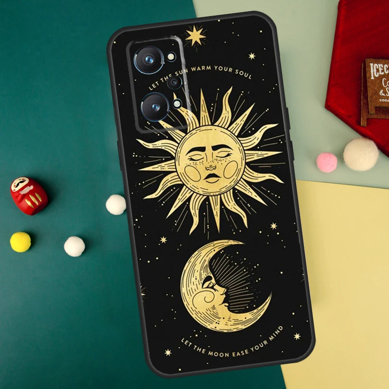 Crescent Moon Sun For Realme GT Neo5 GT3 GT5 9 10 11 12 Pro Plus C25s C21Y C30 C33 C35 C51 C53 C55 C31 Case image 5