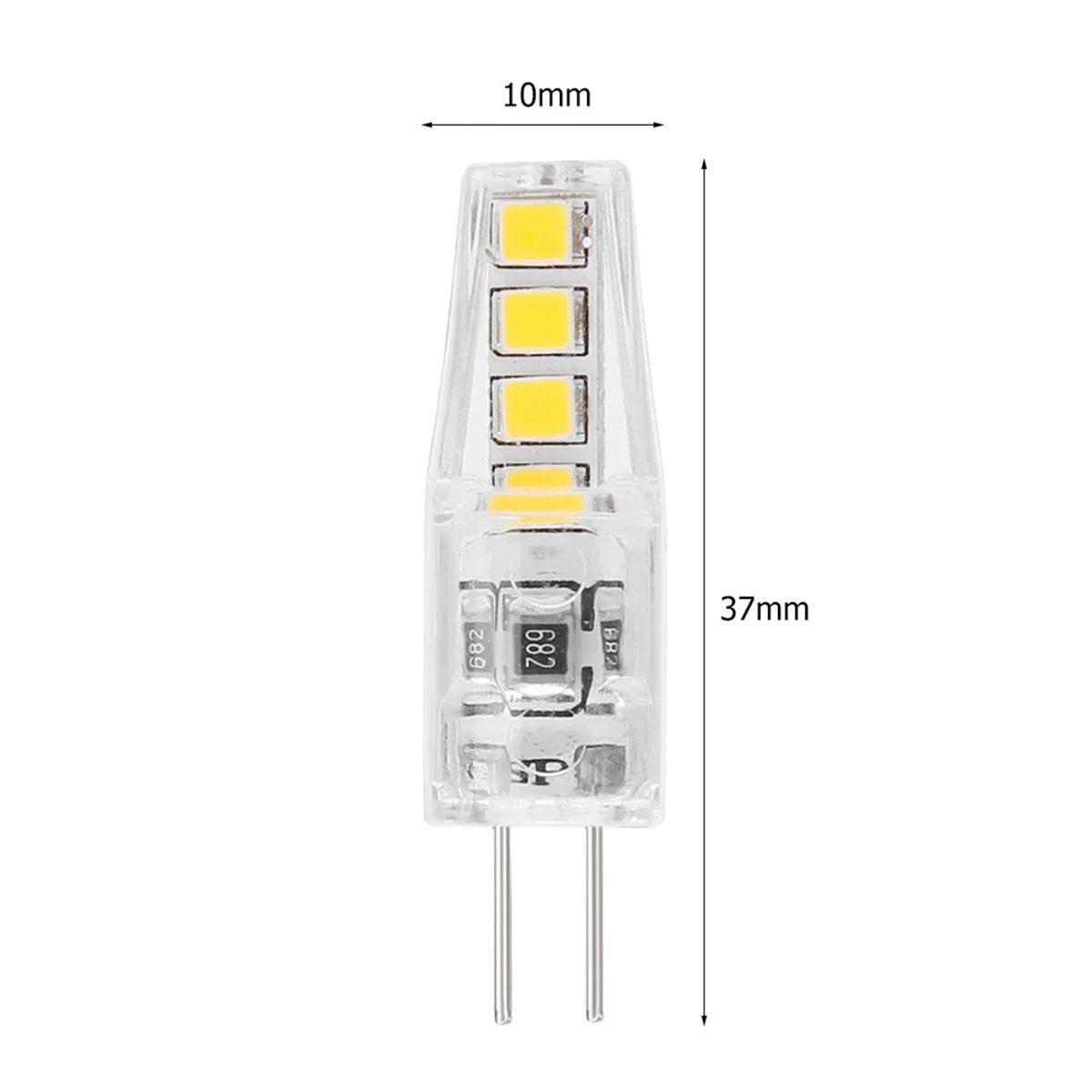 10X Mini G4 Led Lamp Corn Bulbs BeadsAC/DC12V PC-shell Decorative 3000k-6000k 8leds/10led No-flickering Replace Chandelier Light