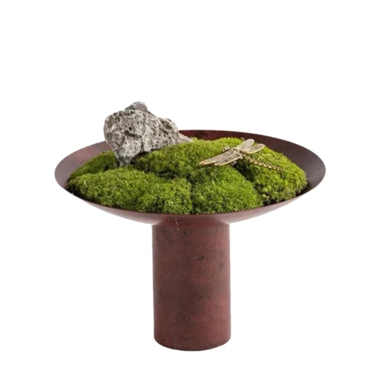 Eternal moss tea room model room Japanese tea ceremony flower arrangement simulation green plant decoration ornament