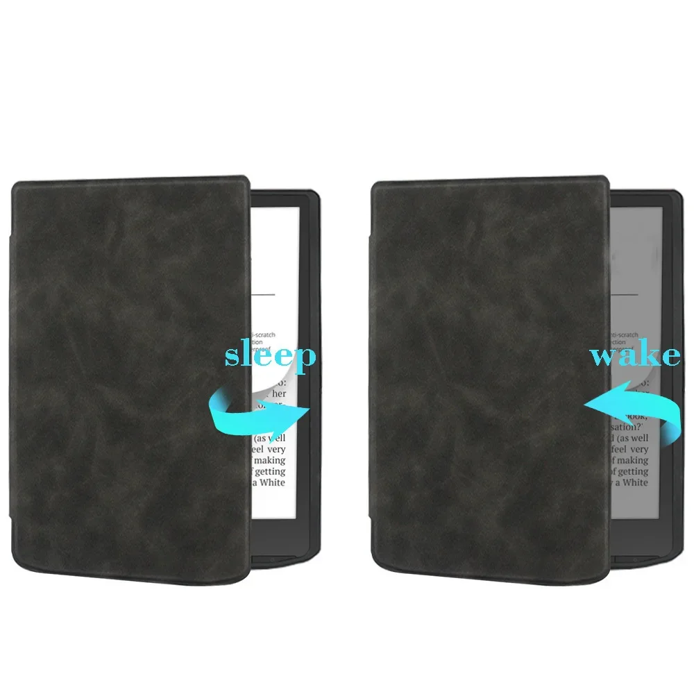 Slim Flip Book Funda Suitable case for Pocketbook InkPad 4 soft shell PB743 e-book TPU protective leather InkPad 4 cover