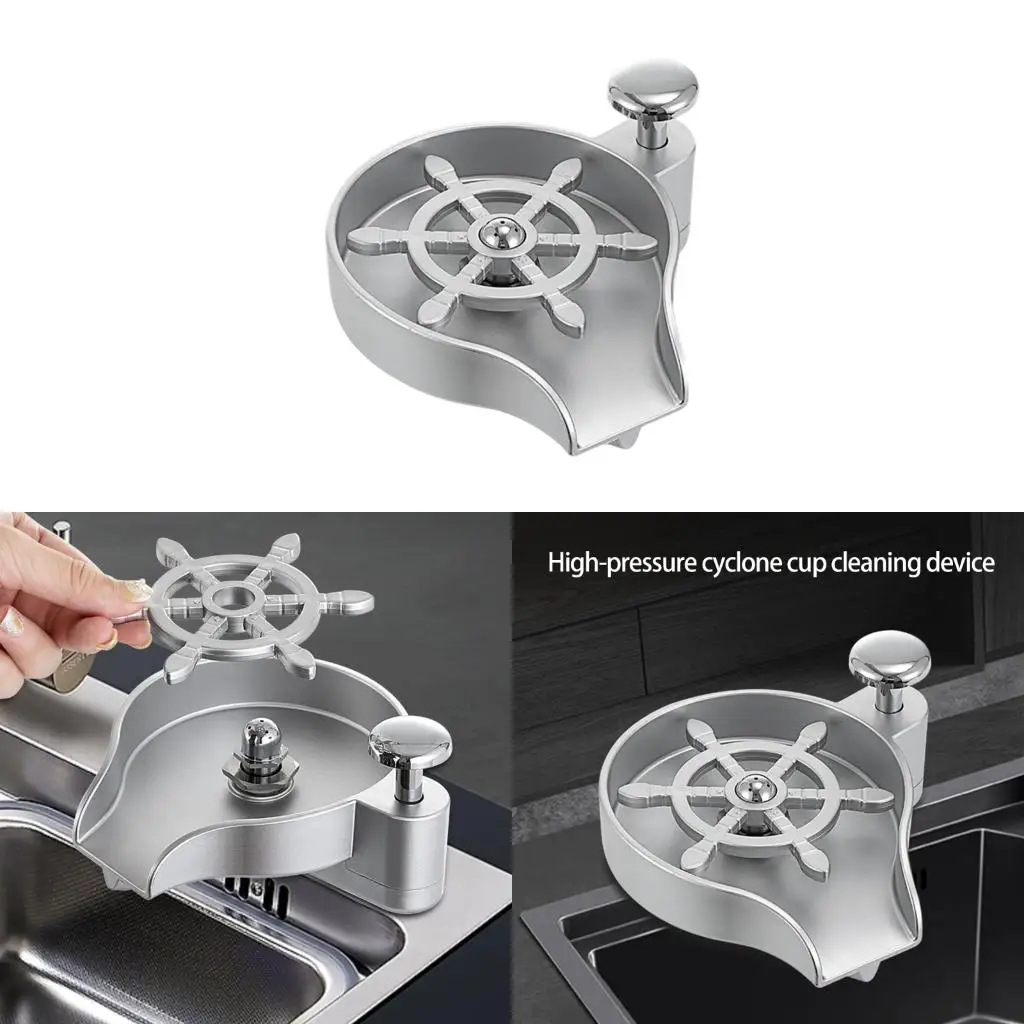 

Sink Commercial Cup Washer High Pressure Automatic Glass Rinser Enduring