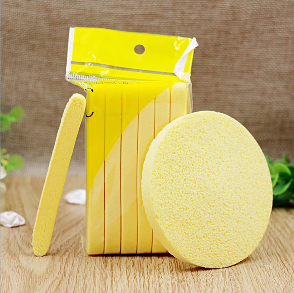 Compressed Facial Cleansing Sponge Compressed Round Washing Face Sponge For Women Compress Exfoliating Removal Beauty Sponge