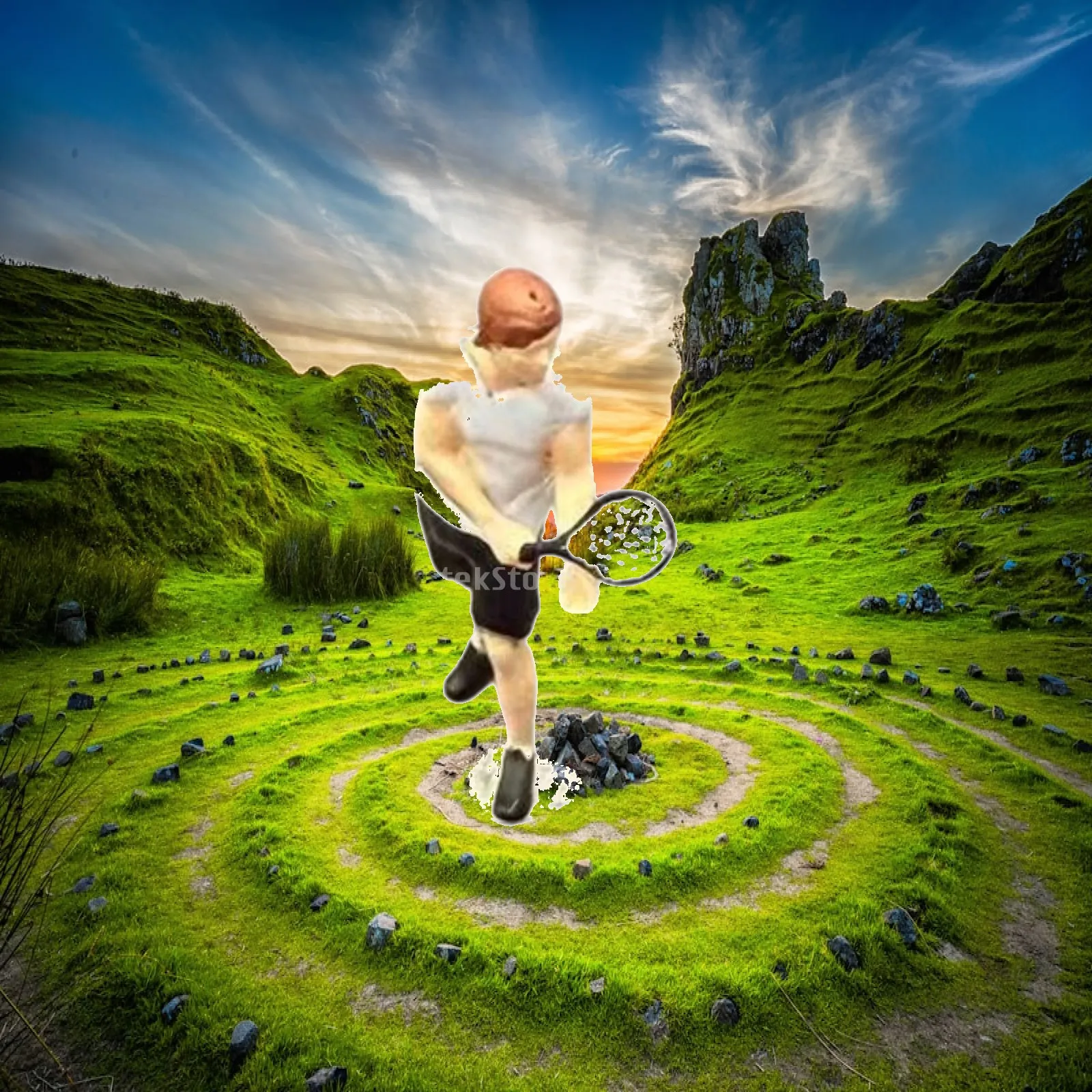 Miniature Tennis Player with Racket Realistic Tennis Player Figure Miniature Figure Model Decorative Diorama Piece Proportional