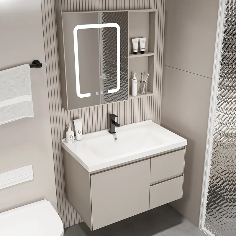 Towel Cabinet Pvc Bathroom Multipurpose Small Closet Furniture Washbasin Mirror Column Storage White Space Saving Armadietto