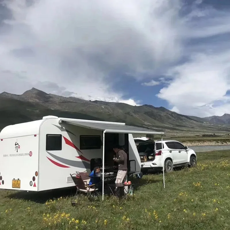 مصنع بيع 610X1800mm باب RV النمط الأمريكي مع طبقة مزدوجة زجاج الأكريليك مقاوم للماء قافلة Rv الباب