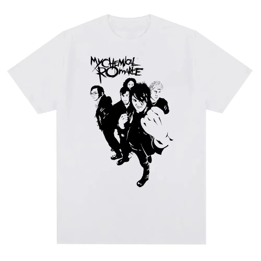 My Chemical Romance Band T-shirt in cotone unisex stampata manica corta girocollo abbigliamento da strada allentato casual di alta qualità