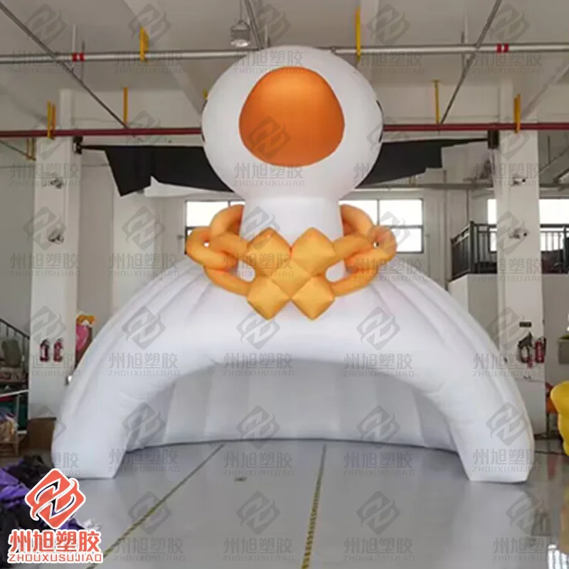 Tienda inflable de pato, pato con ojos cerrados, con soplador, accesorios decorativos para eventos al aire libre